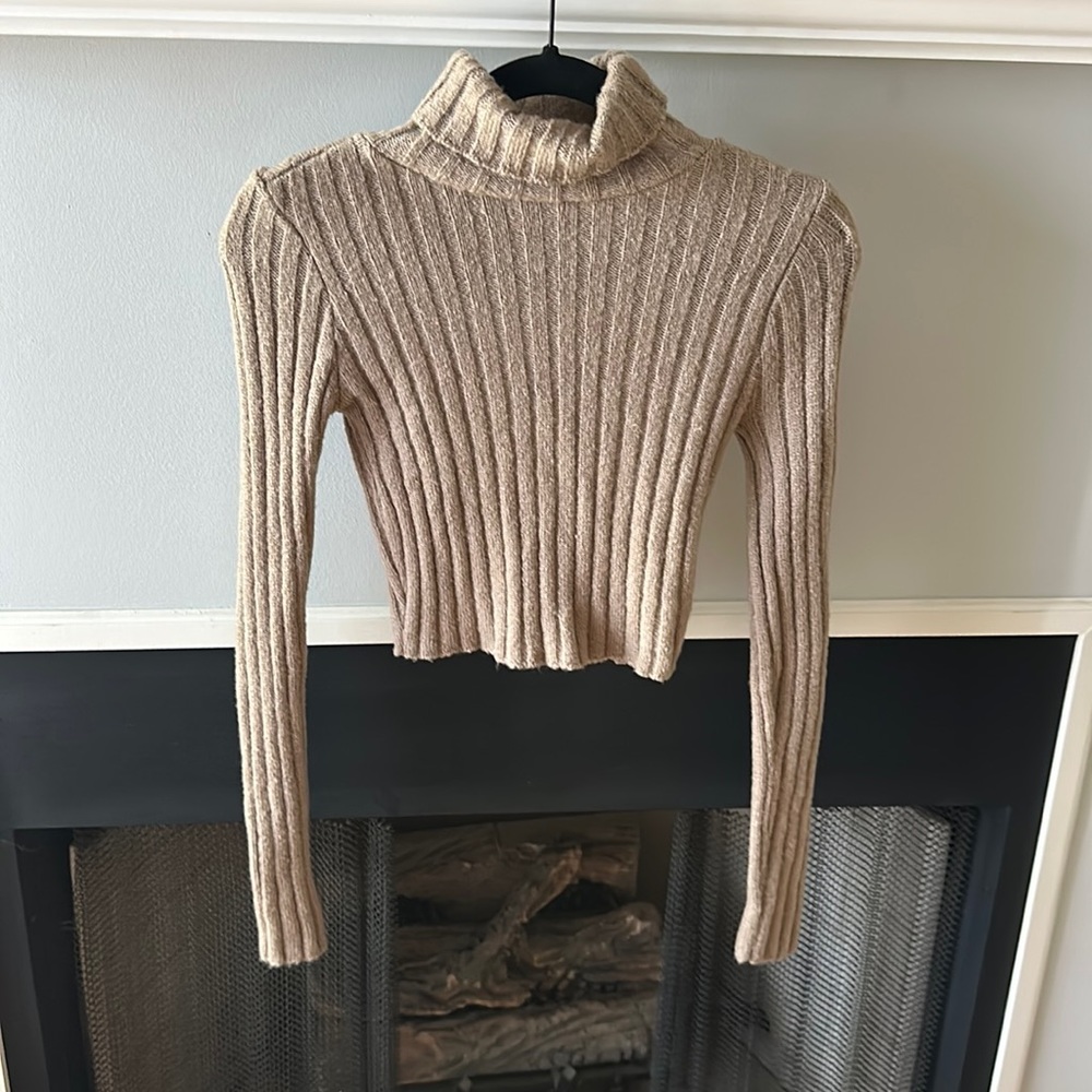 Urban Outfitters cropped brown sweater